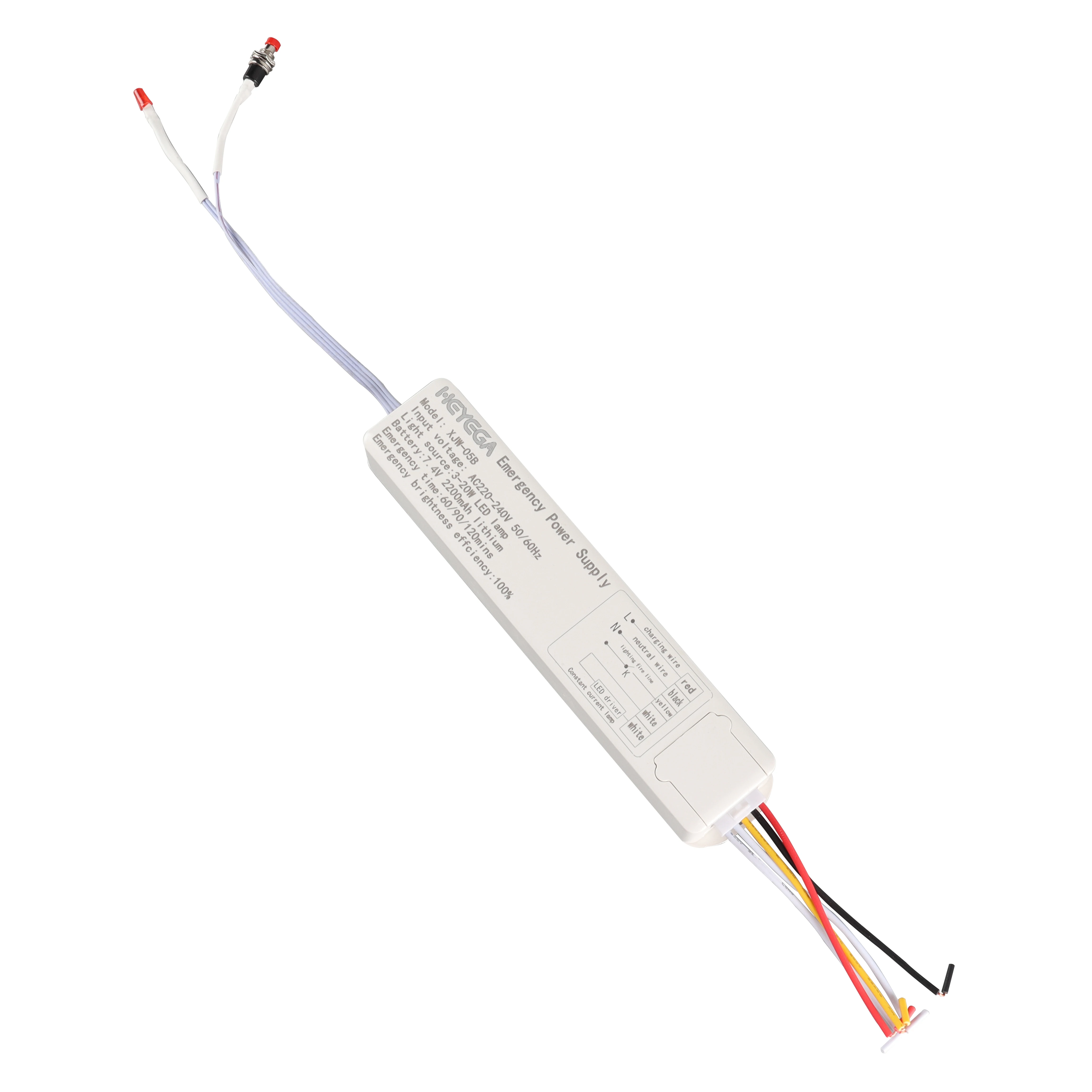 Newest LED  lighting emergency power supply 60-120mins for rechargeable emergency