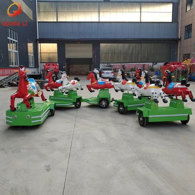 Qiangli Direct factory attraction Deer customized interesting popular amusement park rides sightseeing Tourist Road Trackless Tr