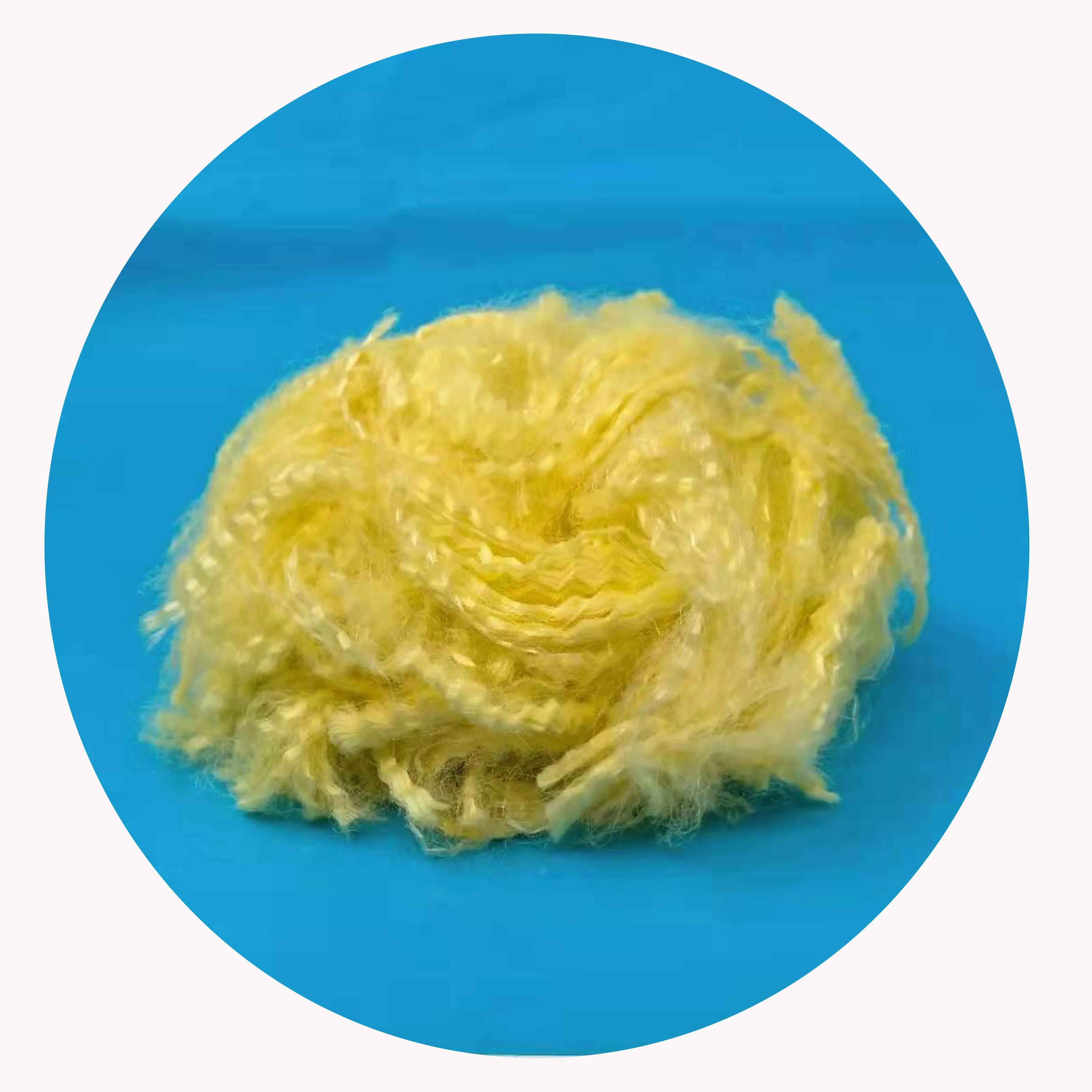 1.5D*51mm Golden Yellow Para Aramid Staple Fiber