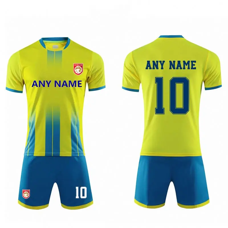 Customized high quality sublimation soccer jersey uniform men soccer jersey set retro football jersey 2021
