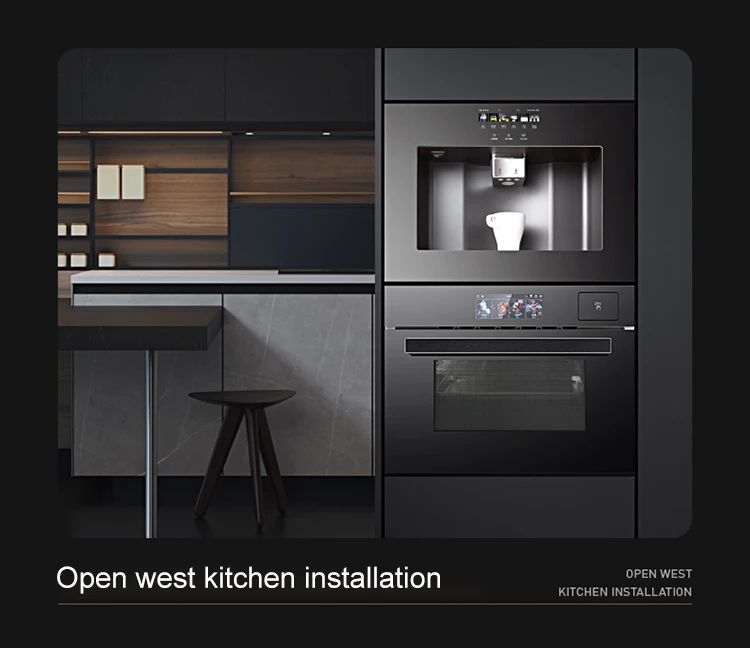 Compressor refrigeration instant cooling/instant heating LED touch screen embedded high flow cold and hot water dispenser