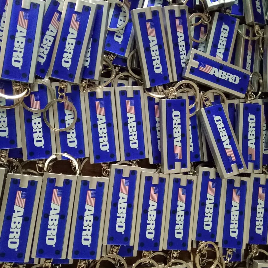 Custom Promotional Mini LED Lights Keychains Flashlight Ultra Bright Flashlight Portable Key Chain Flash Light Torch Key Ring