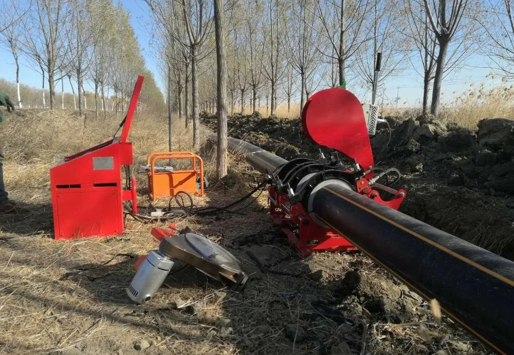  Автоматический сварочный аппарат для стыковой сварки труб HDPE 90-200 мм автоматическая модель