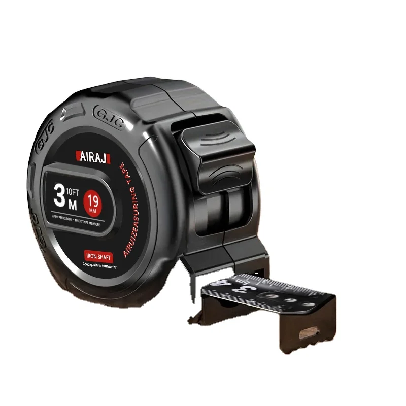 AIRAJ  High Carbon Steel Tape Measure  Portable Manual Measuring Tool with Frosted Anti Drop Shell High-Precision Tape Measure