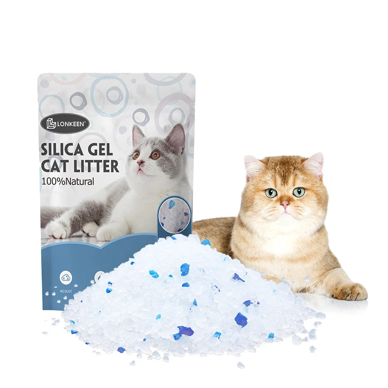Suppliers Cheap Price No Toxic Particles Colorful Silica Crystal Cat Litter Sand With Scent