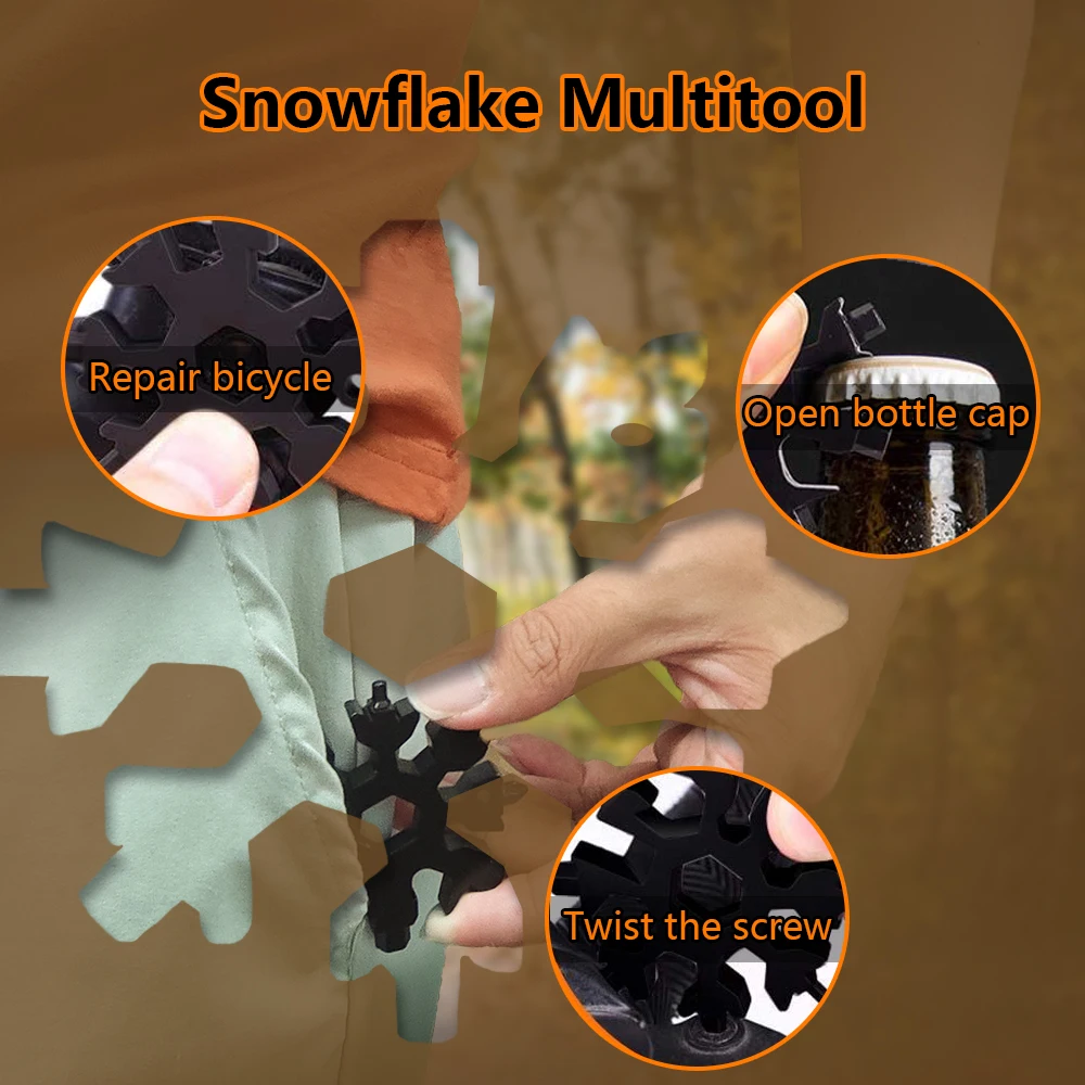 new outdoor snowflakes multitool 20 in 1 snowflake multi tool with bottle opener screwdriver
