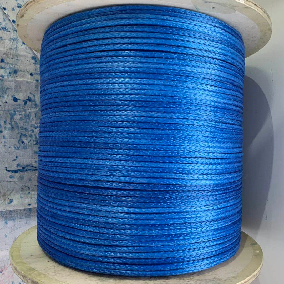 On Sale 12 Strands Ultra-high Molecular Weight Polyethylene Rope For Berthing and Mooring