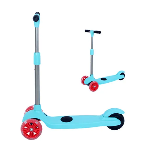 3 Wheels Electric scooter  Push Adjustable Height Foldable Handlebar, Kids Folding Kick EScooter for children