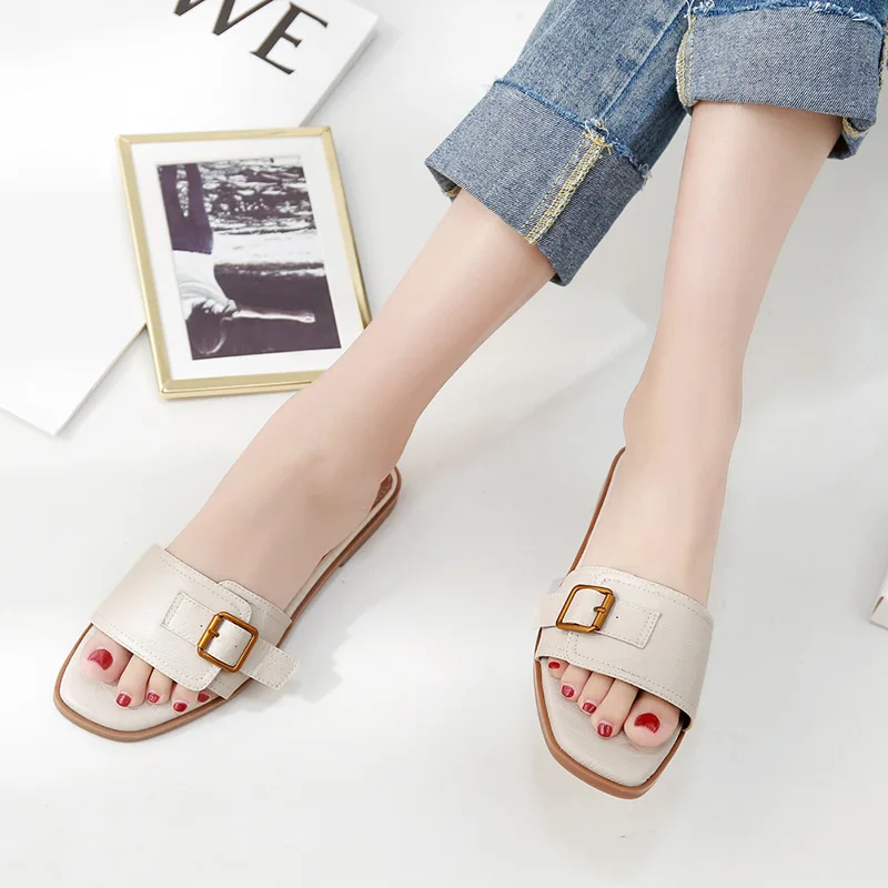 Wholesale Summer Famous Designer Brand Outdoor Woman Shoes Luxury Girl Sandals High Quality Heel Slipper For Ladies