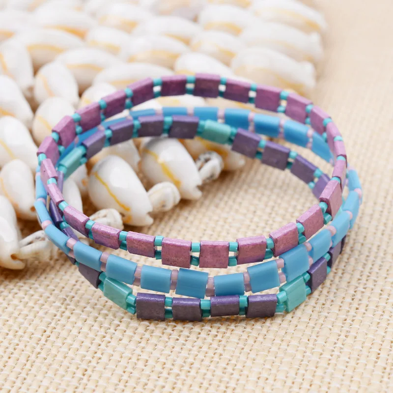 17 Styles Bohemian Miyuki Delica Tila Beads Bracelets For Women Summer Beach Jewelry Custom Bracelet
