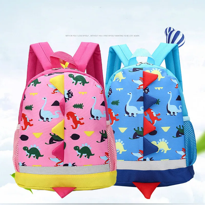 Custom Cartoon Animal Kids School Backpacks Bag Children Lunch Box Bag Baby School Bags for Boys and Girls