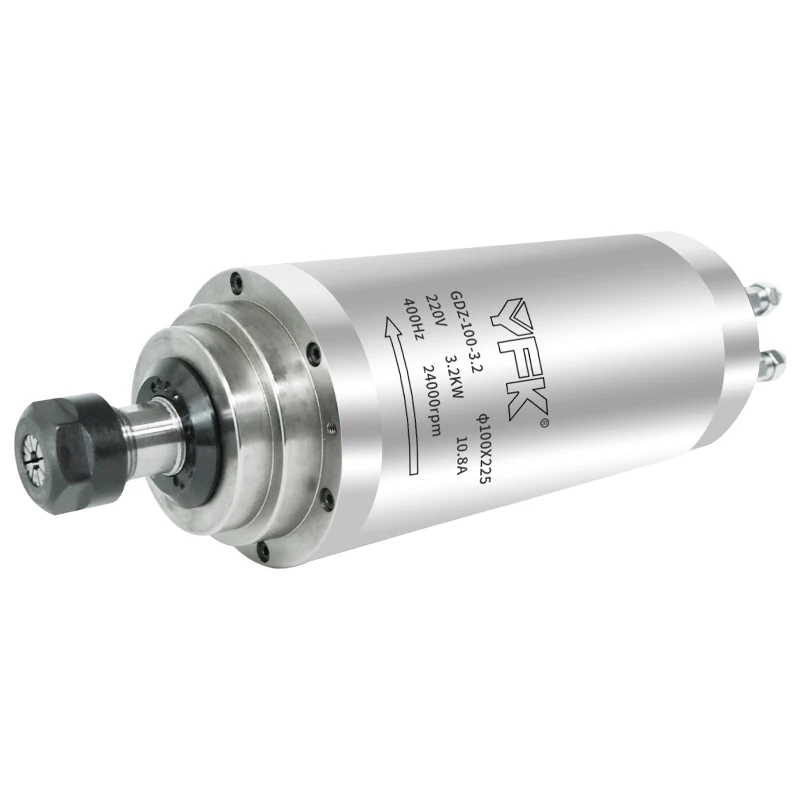 3.2kw 220v/380v Soft Wood Milling Drilling Spindle Motor Water Cooled Cnc Router Tapping Drilling Motor Machine Tool Spindle