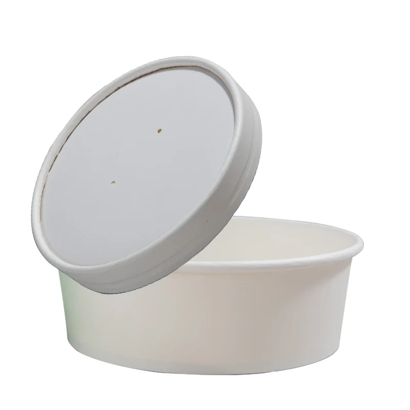 Wholesale Custom Printed Disposable Restaurant Use Kraft Paper Noodle Soup Salad Bowl