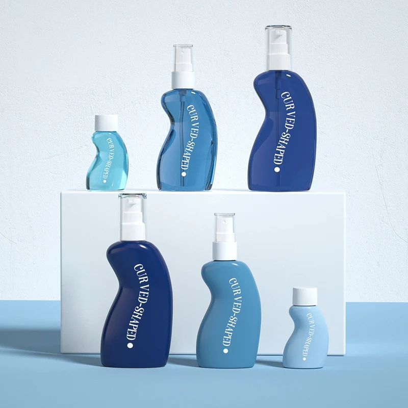 Wholesale  50ml 90ml 125ml spray bottle empty PET plastic spray bottles