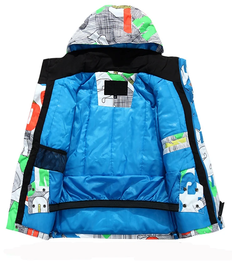 
Fashion Outdoor printed snowboard jacket for boys 