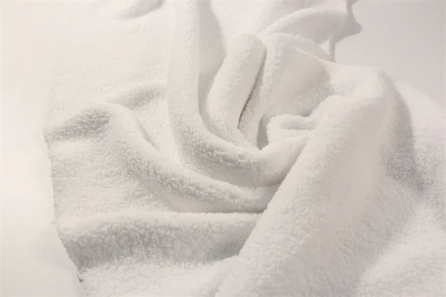 2022 Hot Sale Product 100% Polyester Plain Imitated Cotton Sherpa Shu Velveteen Fleece Fabric For Blanket