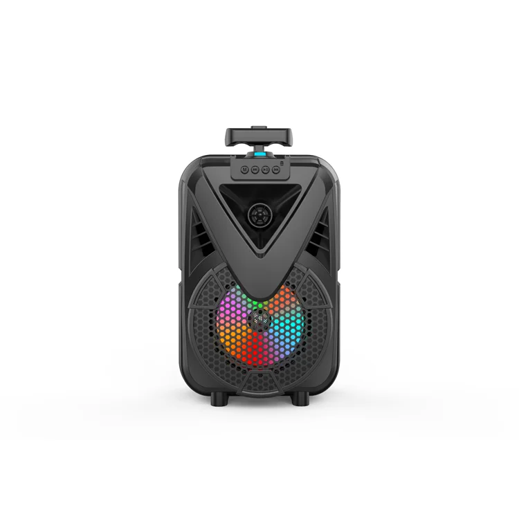 Cabinet Portable Outdoor Speaker Color Lamp,Trolley Wireless Led Trolley Speaker Party,Bt Trolley Battery Powered Speaker 8 inch speaker
