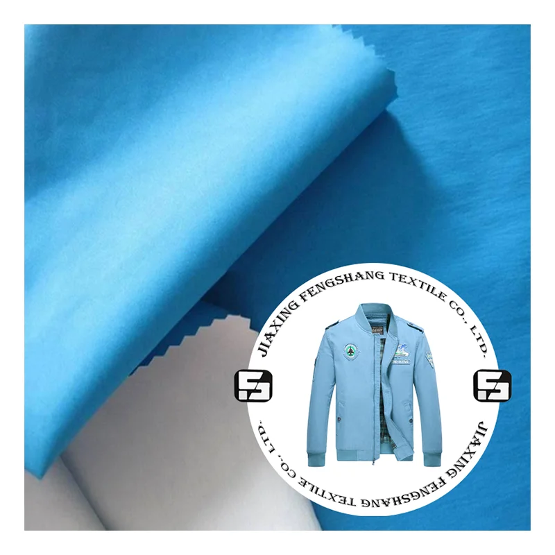 Hot selling 228T 100% nylon taslan fabric waterproof breathable fabric with pu milky coating nylon fabric for jacket