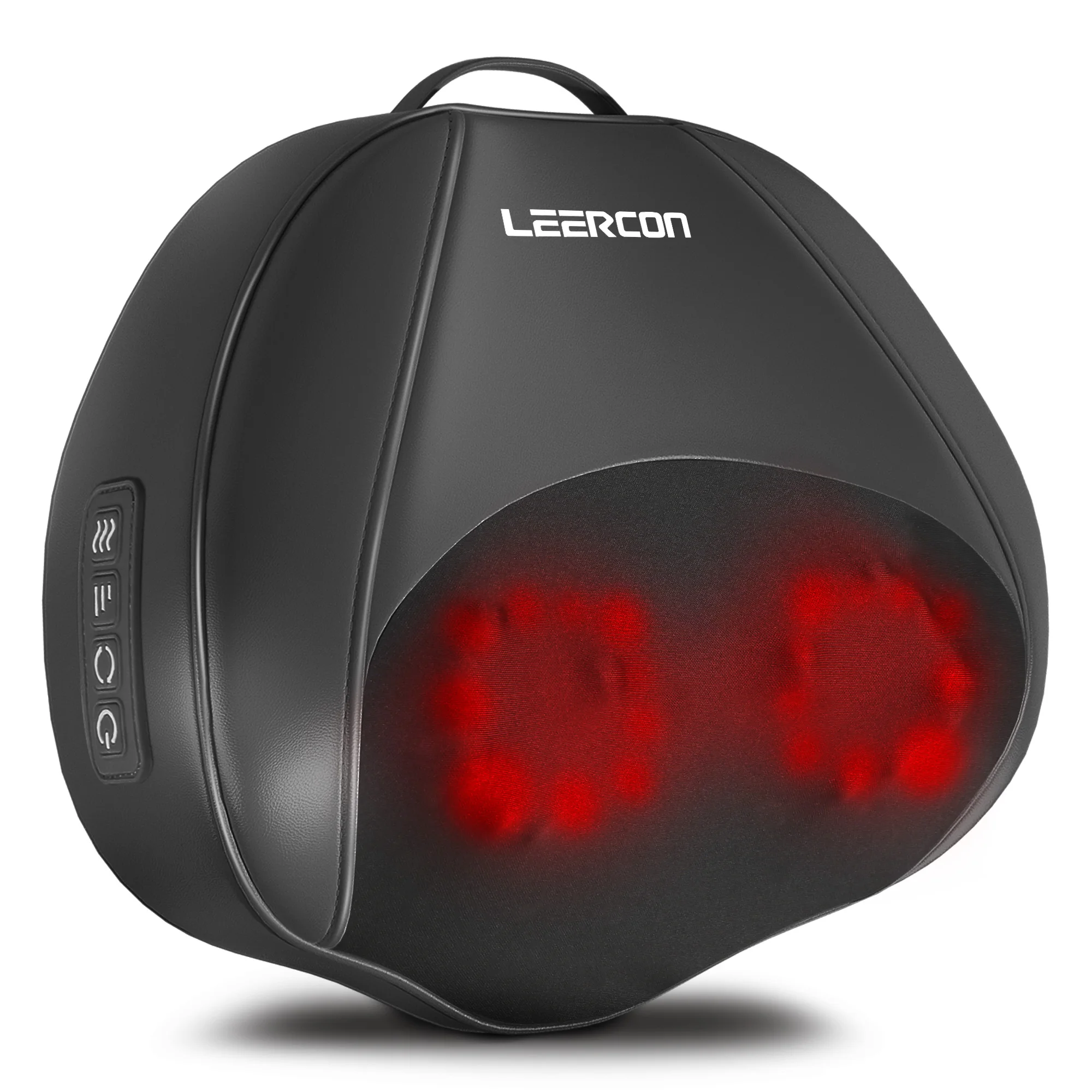 Leercon Shipping from USA Back Pain Relief Battery Powered Travel Acupressure Head Shoulder Back Neck Massage Pillow