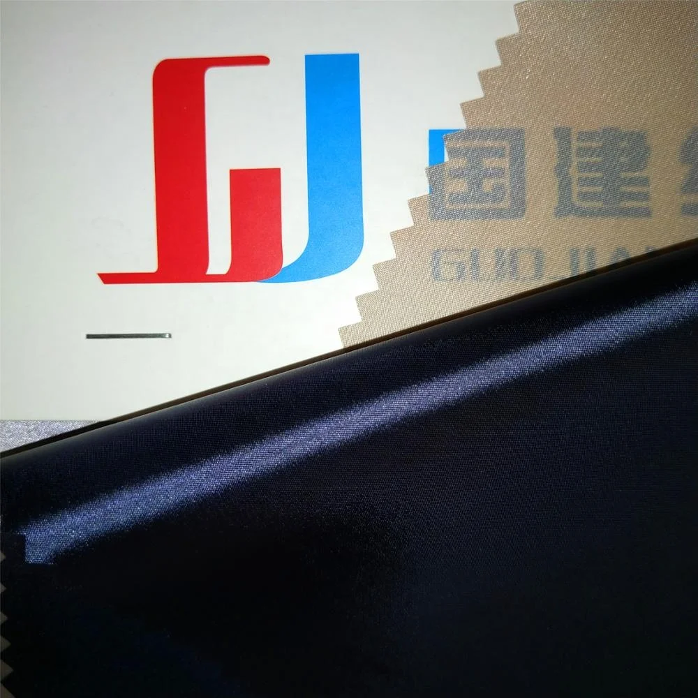 China manufacture100%nylon 480T Black silk nylon taffeta Stain Fabric