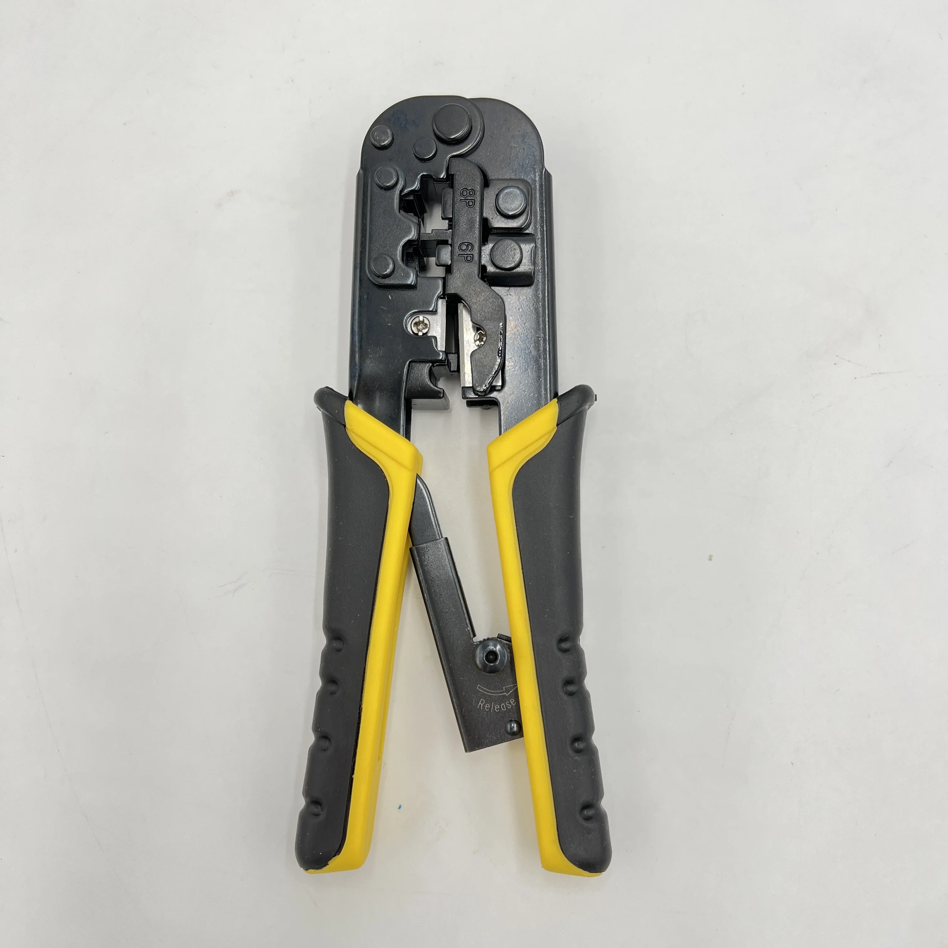 Dual-Modular Crimping Tool for Cuts,Strips,and Crimps 2 Type of Plugs in 1 Crimping Pliers Wire Strippers Hardware Tools
