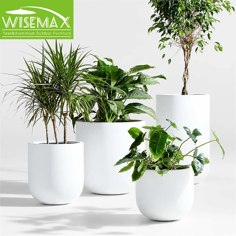 WISEMAX мебель в скандинавском стиле минималистский цементный цветочный горшок современный уличный круглый напольный для сада двора
