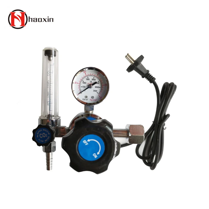 Good quality Adjust pressure co2 regulator with heating for welding