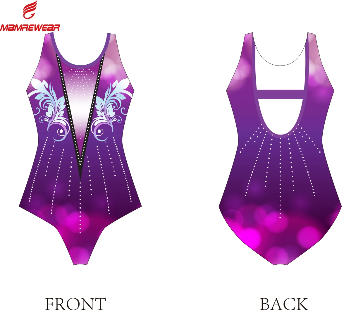 Leotards Gymnastics  Dance Leotards Customized Rhinestones Competitive Gymnastics Leotards