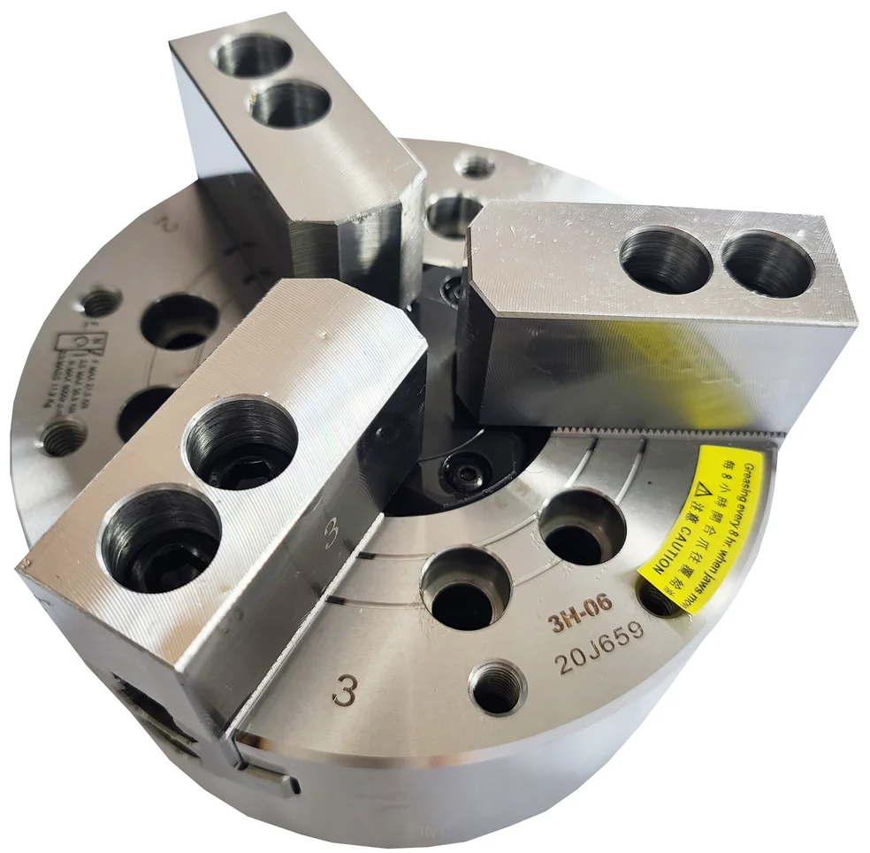 6 Inch High Rigidity Structure 3 Jaw Lathe Chuck through Hole Hydraulic Chuck CNC Machine Power Chuck