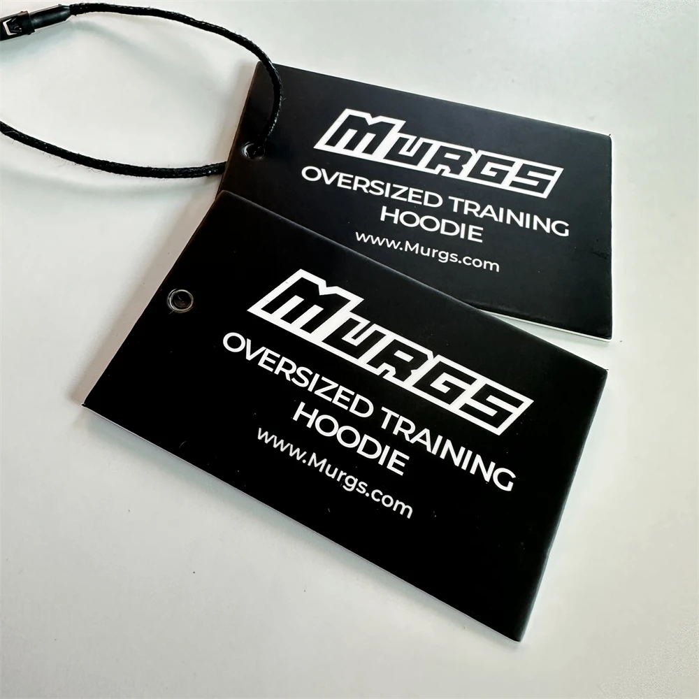 Eco Friendly Custom Hang Tag For Clothing Brand Logo Garment Cardboard Swing Hangtags Label