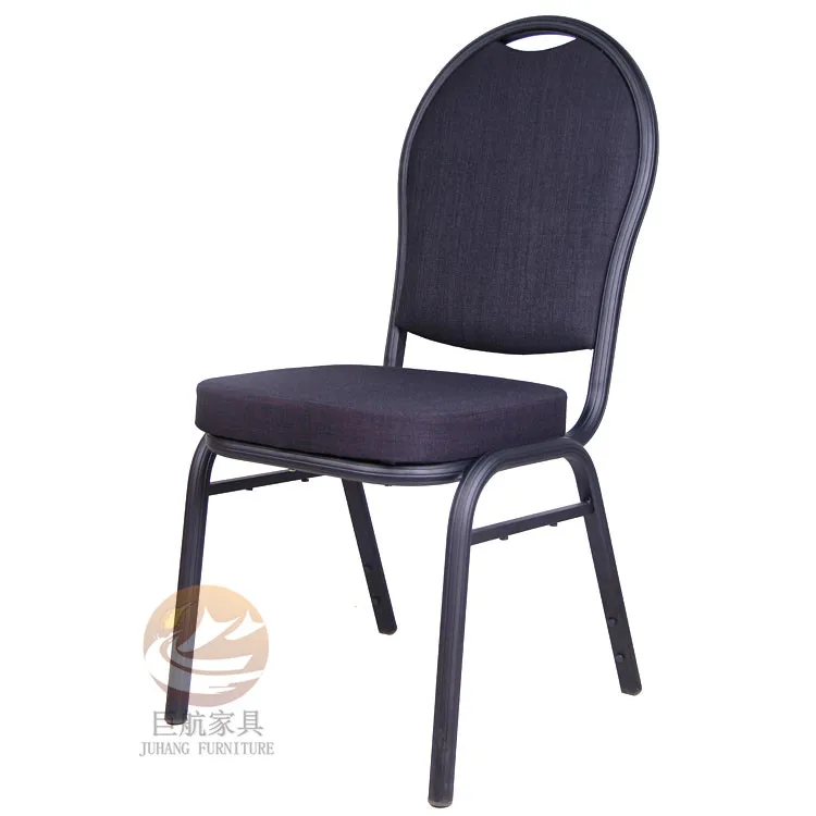 Wholesale Black Metal Royal Hotel Dining Banquet Wedding Stacking Chairs for Event