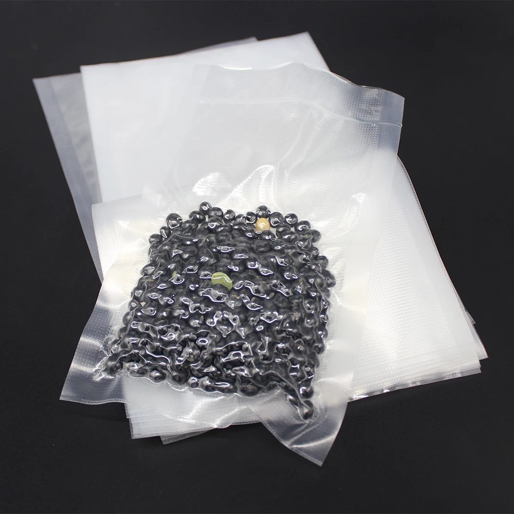 Best competitive price embossed vacuum sealer bags for Meat/fish/rice/Yellow pea/green pea/nuts/snack/fruits/vegetables