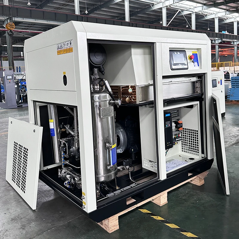 Durable 37KW Oil-Free Water-Lubricated Screw Compressor Silent and Reliable for Pile Foundations