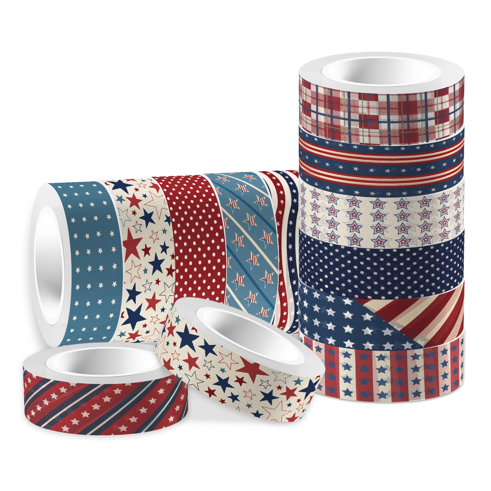 Huancai 4th of July Washi лента для маскировки флаги со звездами декоративная бумажная наклейка скрапбукинга подарочная упаковка поделки