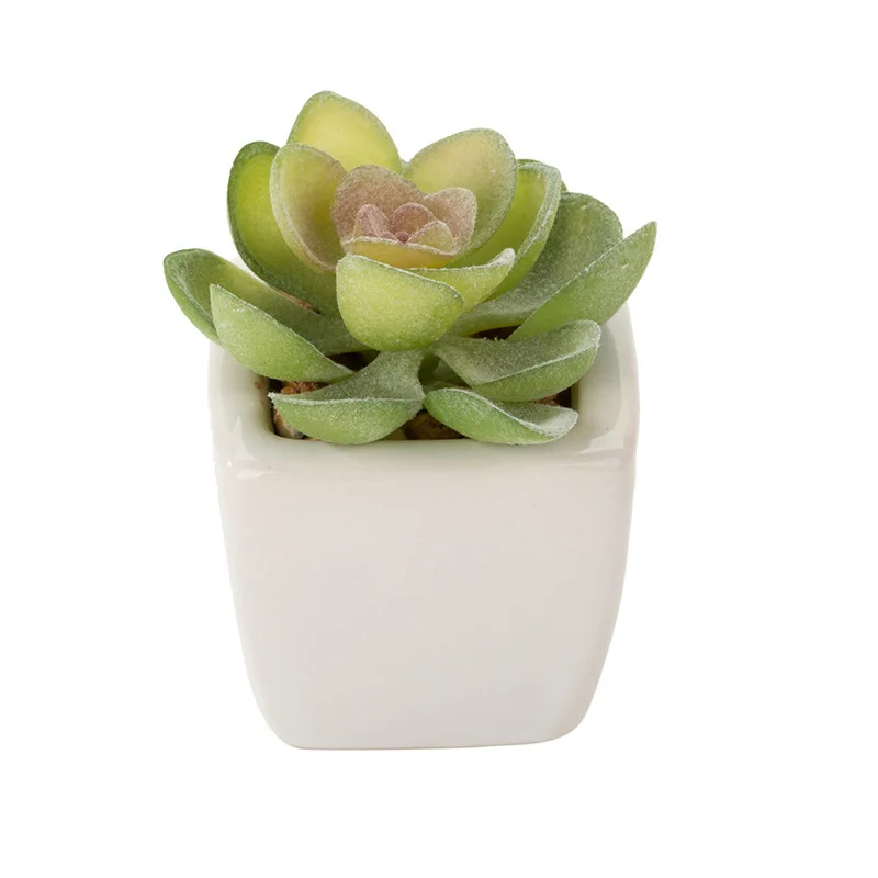 top seller artificial plants plastic succulent plant faux aloe mini small  bonsai in pot for office
