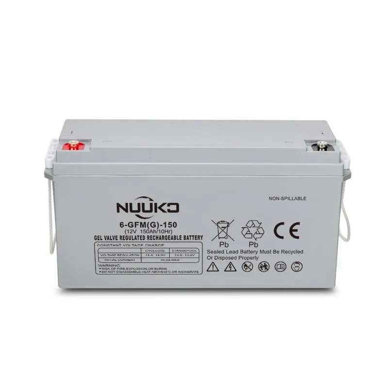 NUUKO Gel Battery 12v 50ah 100ah 120ah 150ah 200ah 250ah Deep Cycle Lead Acid Batteries