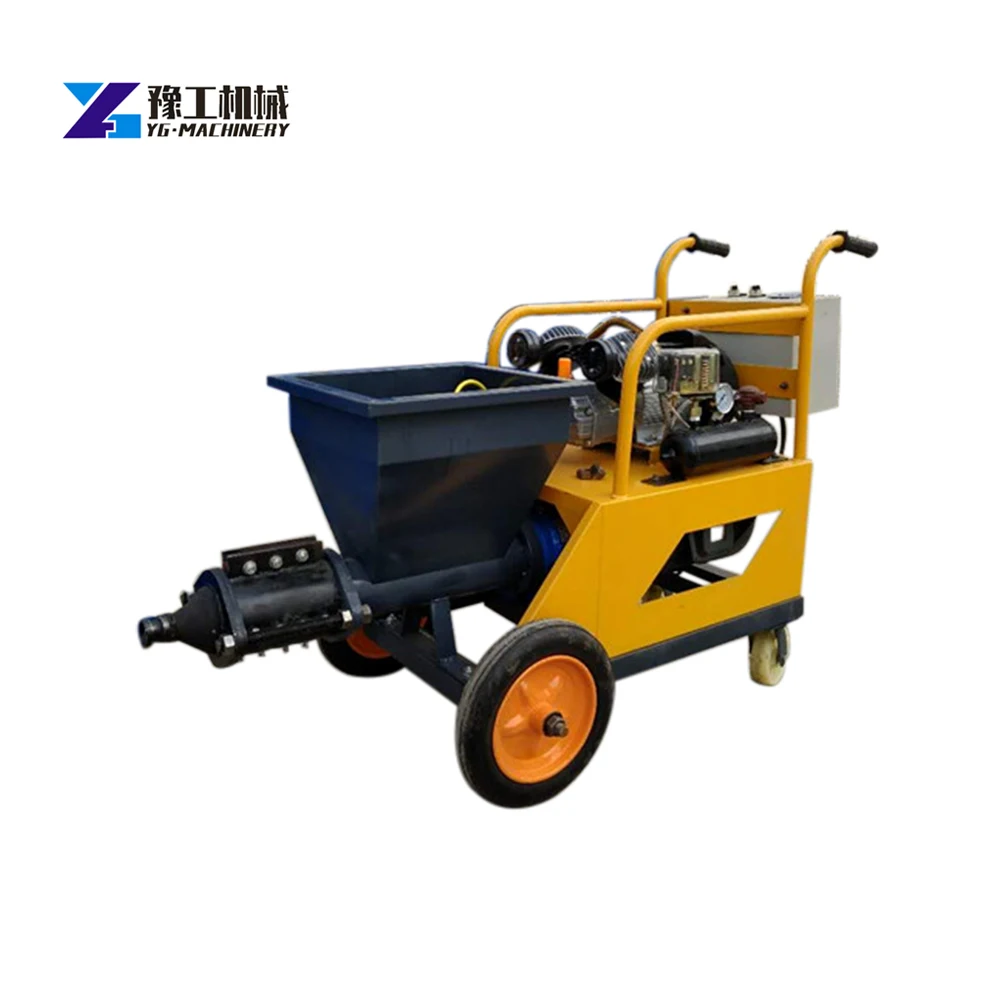 convenient wall grouting cement mortar spraying machine stucco mortar sprayer