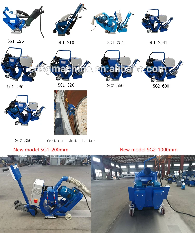 CE /ISO approved factory price China auto floor blastracs shot blasting machine