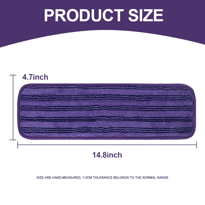 Flat Mop Accessories Pasting Absobrent Microfiber Twisted Cloth for Mop Pads Replacement Washable Microfiber Mop Pads