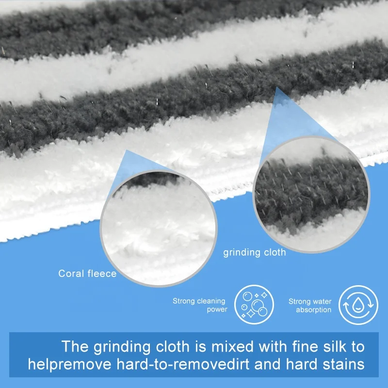 Wholesale Mop Towel Suitable for KarcherSC1 SC2 SC3 SC4 SC5 SC7 Reusable Strip Remove Dust Microfiber Mop Head