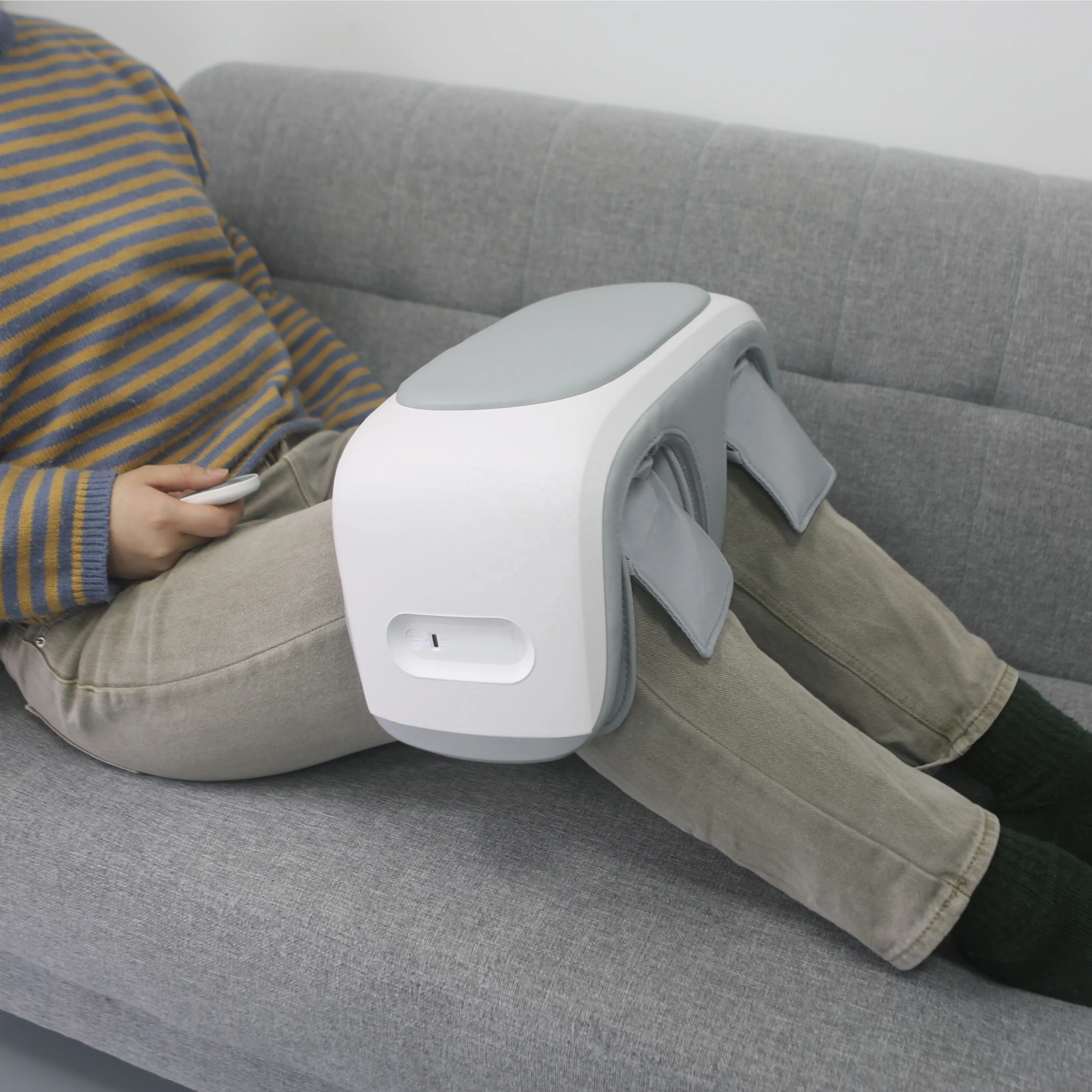 OEM ODM Air Compression Leg Massager Healthcare With Heating Vibration Tapping Shiatsu Leg Knee Air Pressure Massager Machine