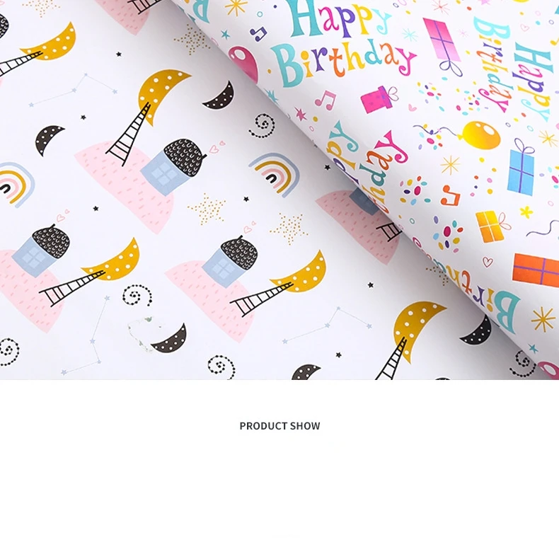 
 Superior quality jewelry packaging gift box paper Printing gift wrapping paper Birthday gift wrapping  