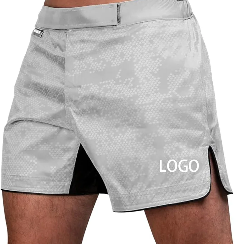 Factory Custom High quality design your own casual unisex Polyester rugby MMA Fight Shorts