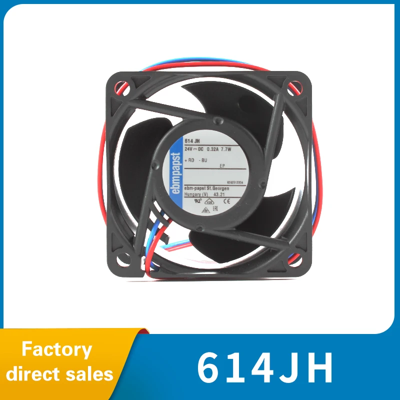 Inverter axial flow fans 24V 7.7W 614JH high air volume high speed axial cooling fan 6032 dc cooling fan for ebmpapst
