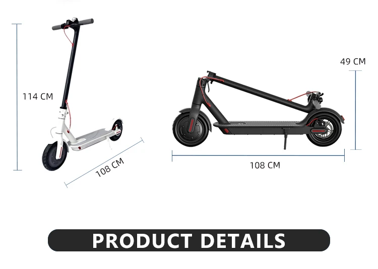 Europe warehouse stock  similar xiaomi m365 pro 350w 8.5 inch foldable folding electric scooter for adult