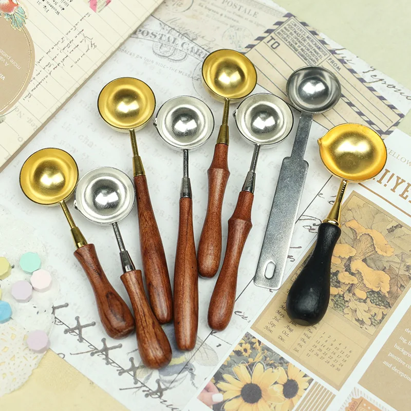 Spark Paint Spoon with Wax  beads and Strips Accessory for Wax Melting and Making Stamps wax sealing