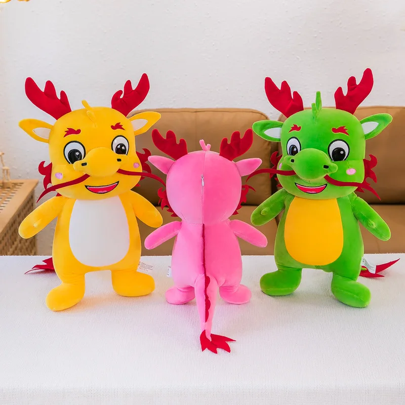 Wholesale popular Dragon mascot doll auspicious little dragon plush toy cute dragon plush toy