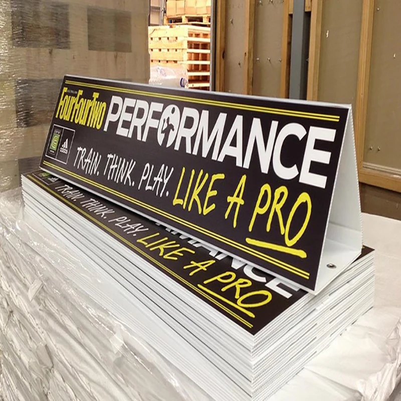 Wholesale Custom Made Shape PP Material Corrugated Plastic Sign Board Printing Coroplast Yard Signs 18x24 with H-Stakes