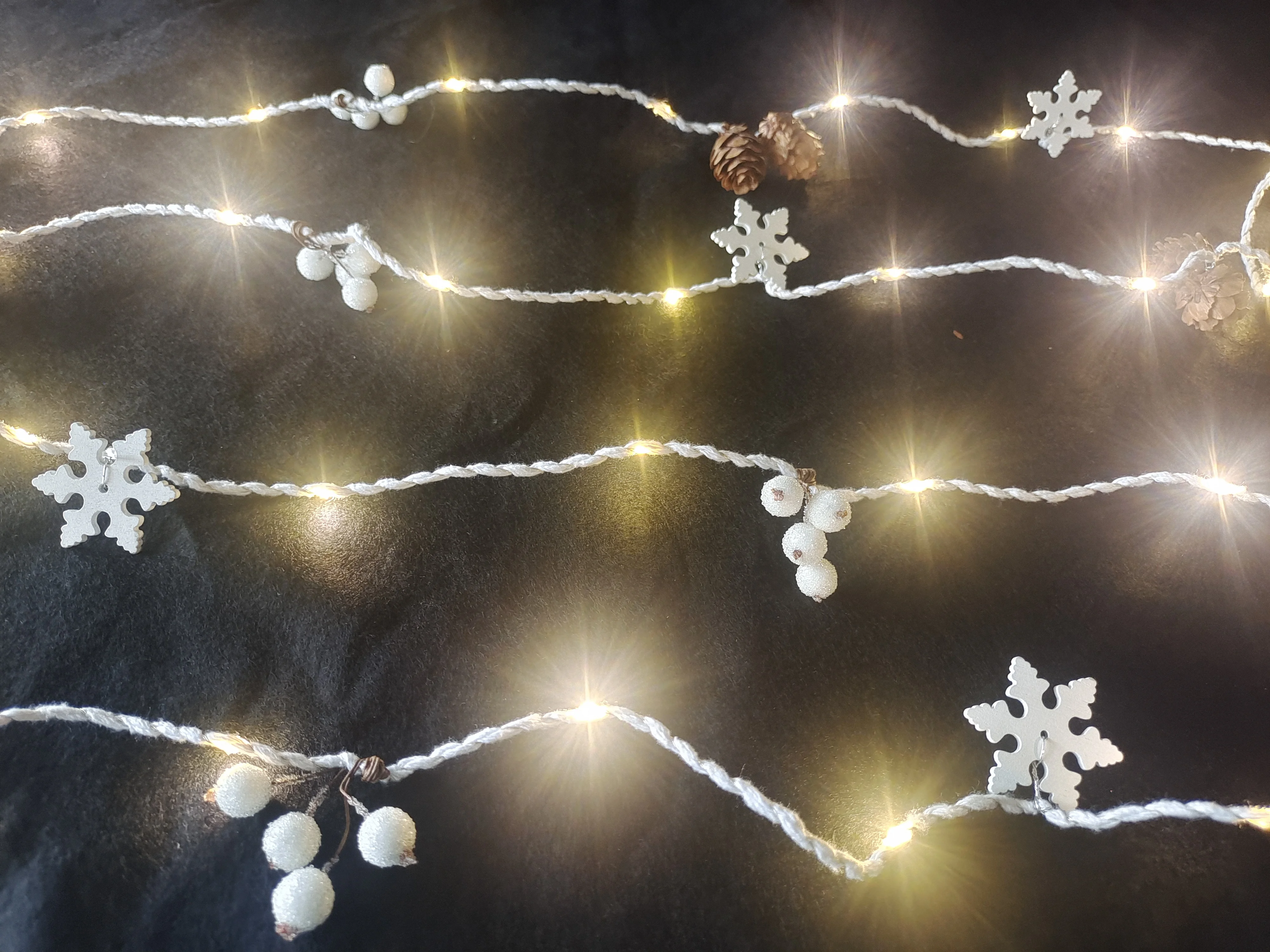 Hot Sale Christmas Snowflake Decorate Strip Light Led Silver Wire String Bedroom Outdoor Garden Party Home Lighting