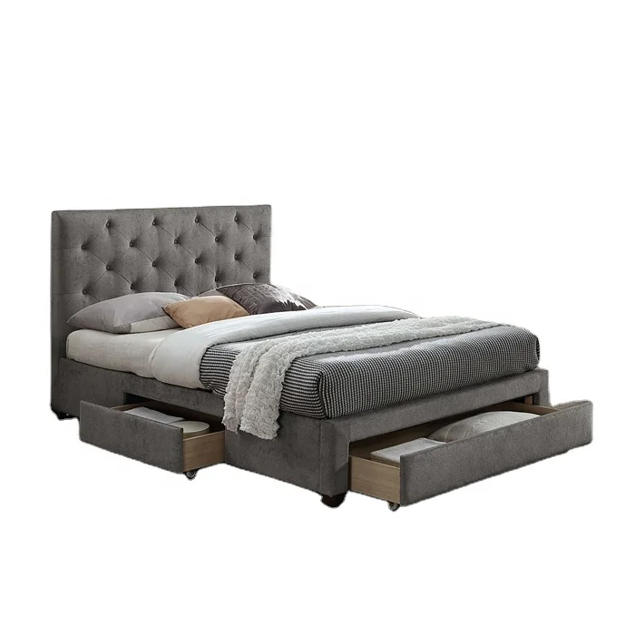 Luxury Bedroom Set Furniture Sleep Design Good quality bedroom furniture adult upholstered bed